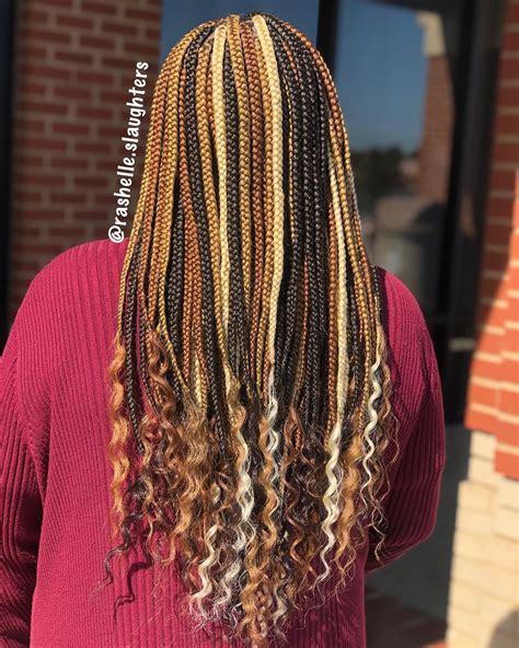 mixed color knotless braids with color|knotless braids with two colors.